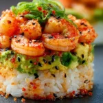 Spicy Shrimp Sushi Stack Bowls