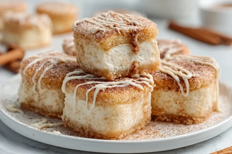 mini churro cheesecake bites (no-bake!)