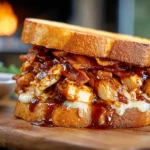 BBQ Chicken Bacon Melt Sandwich