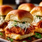 Crispy Chicken Sliders with Ranch