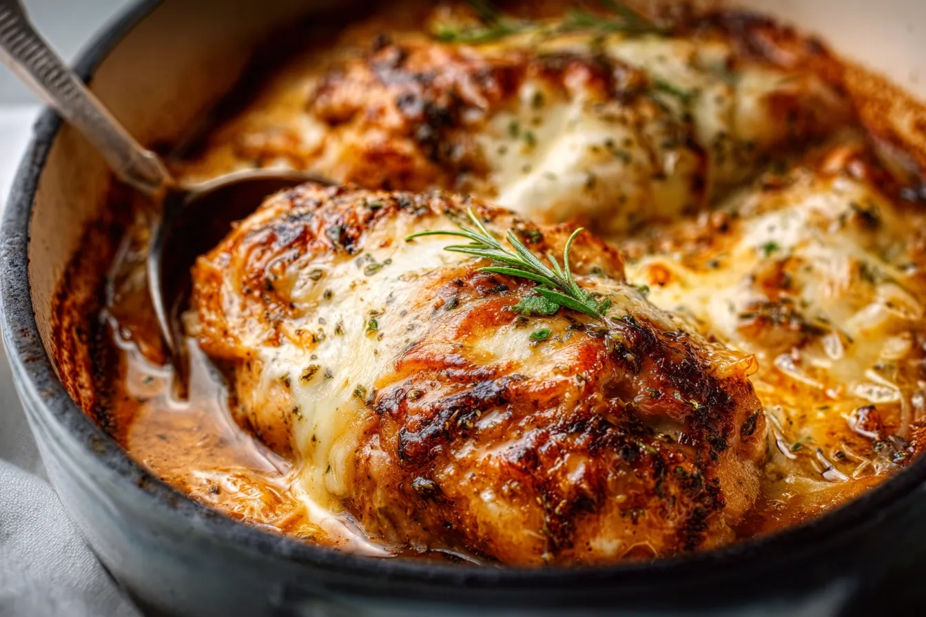 French Onion Chicken Bake