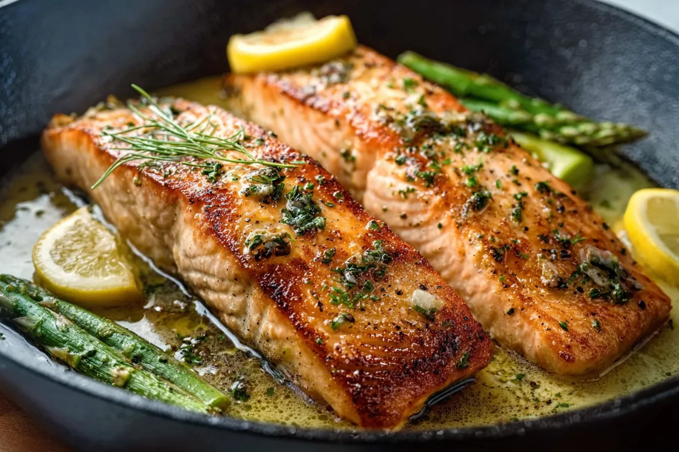 Garlic Butter Salmon Skillet