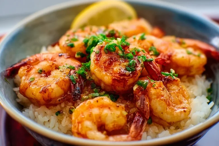 Garlic Butter Shrimp Rice Bowl