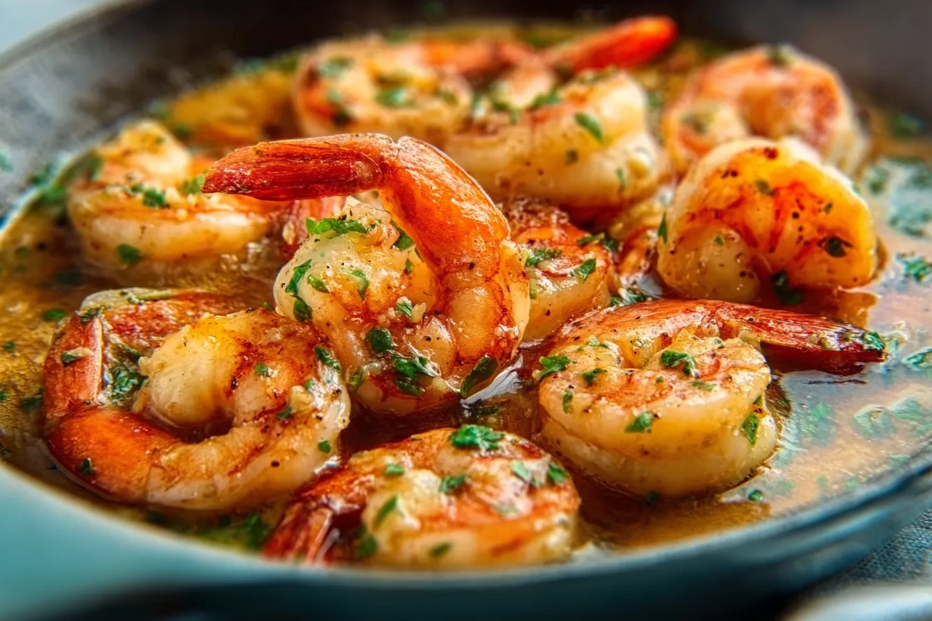 Garlic Butter Shrimp Skillet