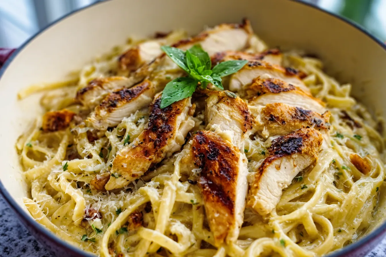 Garlic Parmesan Chicken Pasta