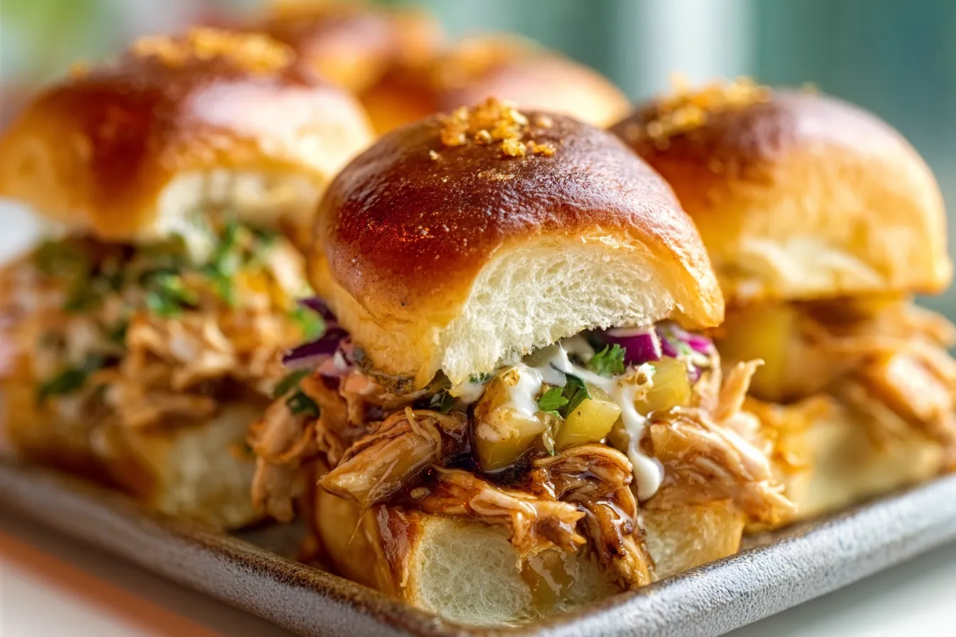 Hawaiian Chicken Sliders