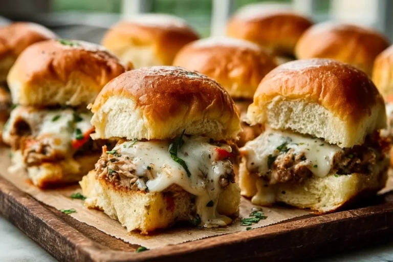 Philly-Style Chicken Cheesesteak Sliders