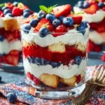 Red White Blue Trifle Cups