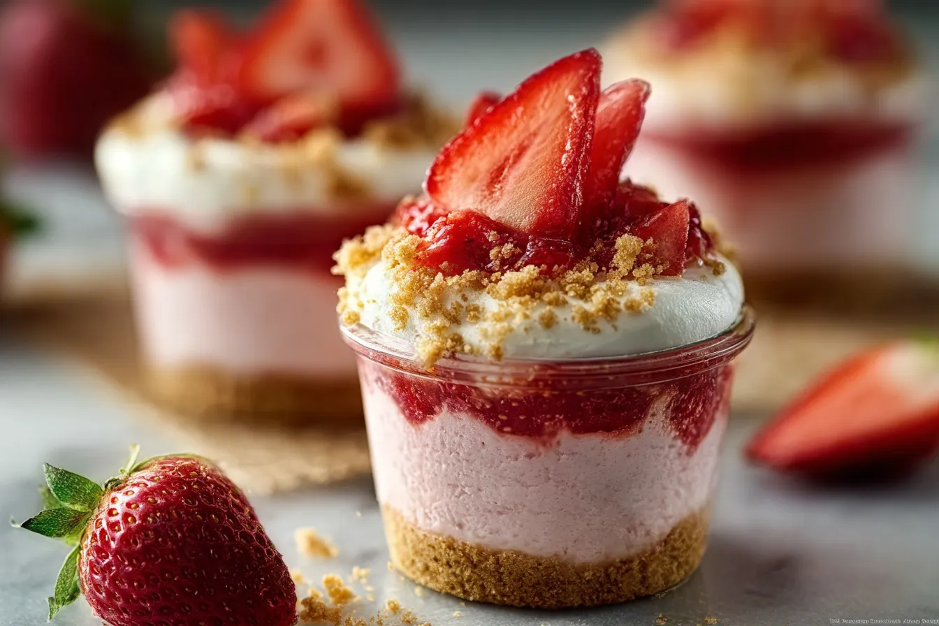 Strawberry Cheesecake Cups