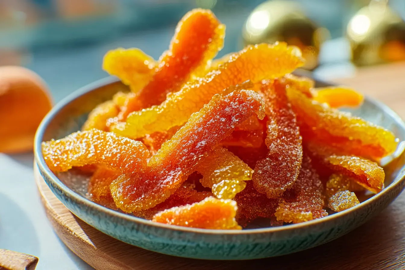 Air Fryer Candied Orange Peel Bites