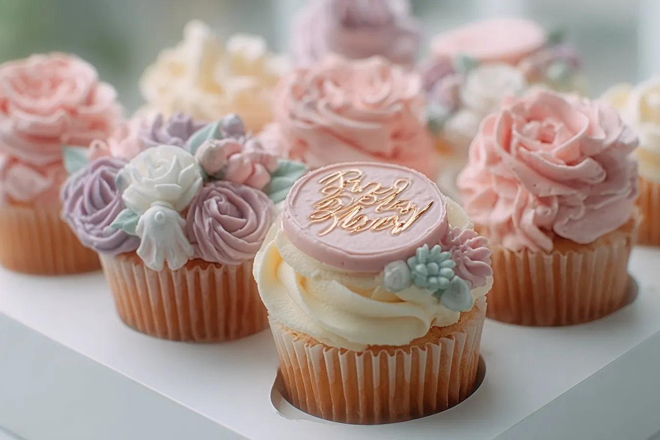 Baby in Bloom Cupcakes