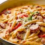 Creamy Cajun Sausage Pasta