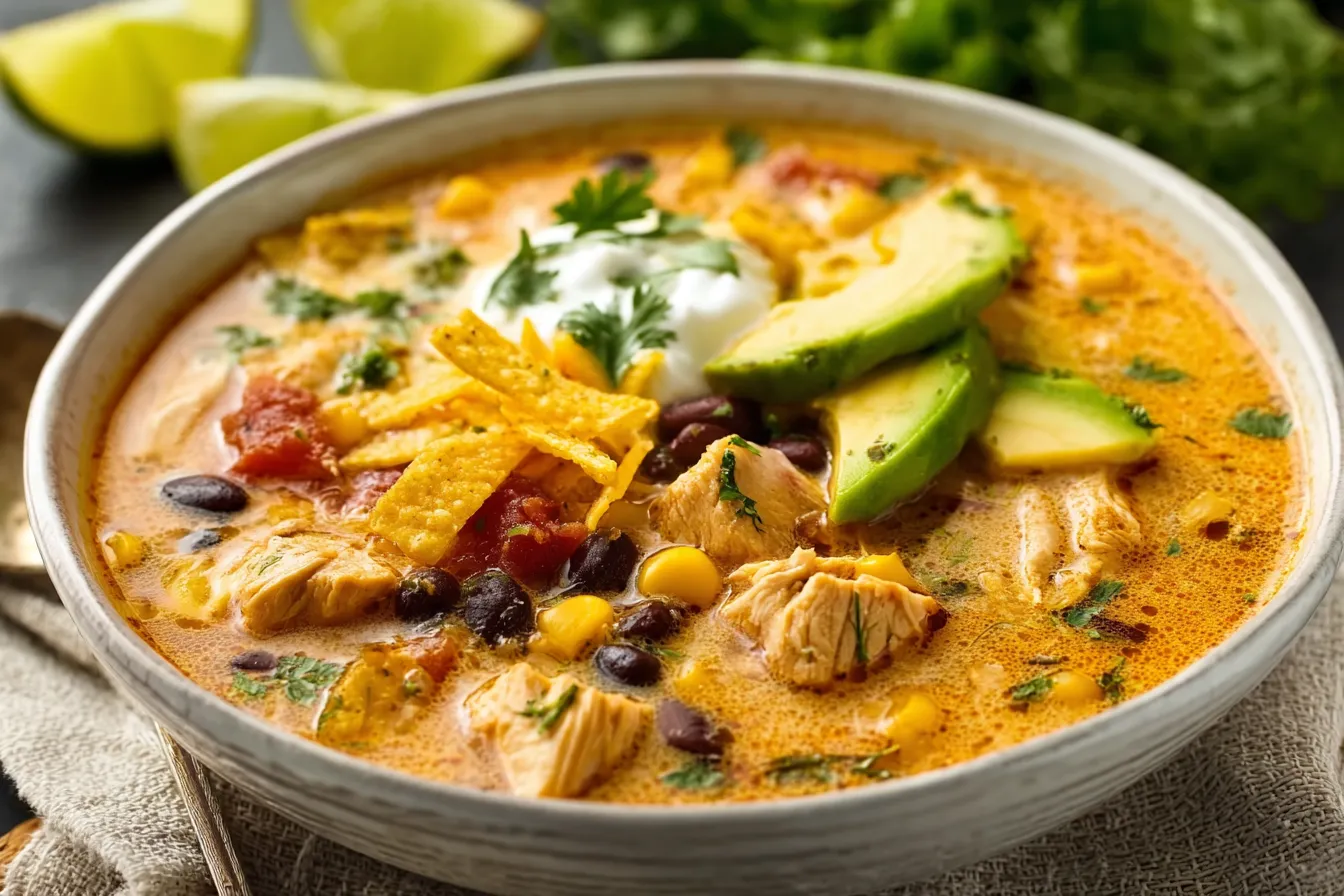 Creamy Chicken Tortilla Soup