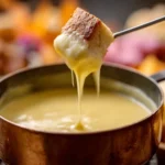 Creamy Garlic Cheese Fondue