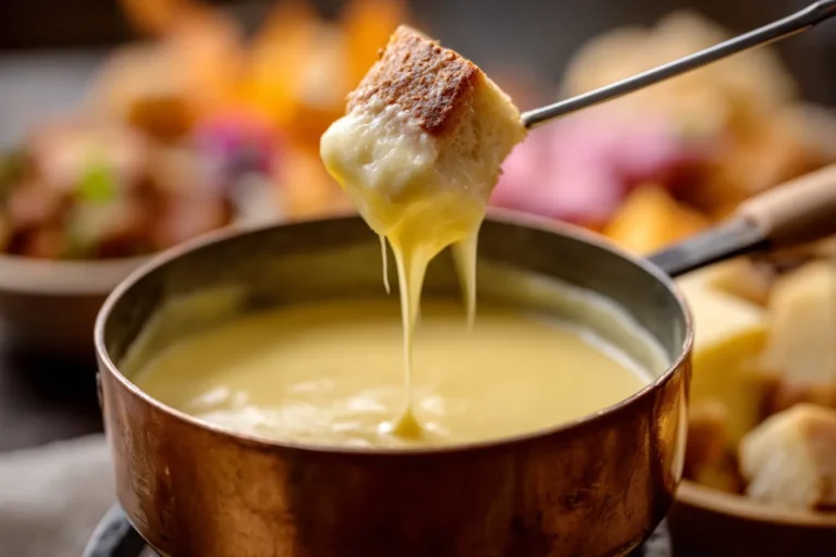 Creamy Garlic Cheese Fondue