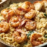 Creamy Shrimp Orzo One-Pan Dinner