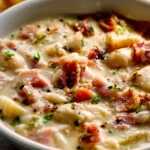 Creamy White Bean Ham Skillet Soup