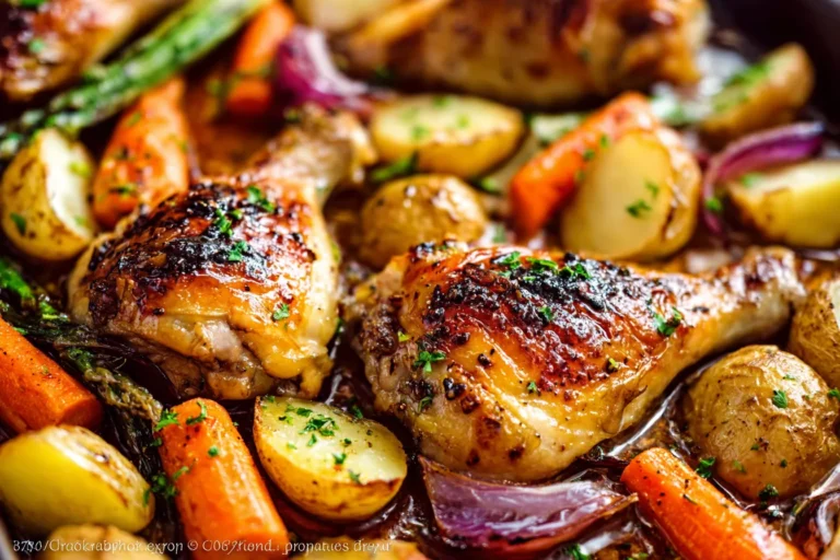 Sheet Pan Honey Garlic Chicken & Veggies