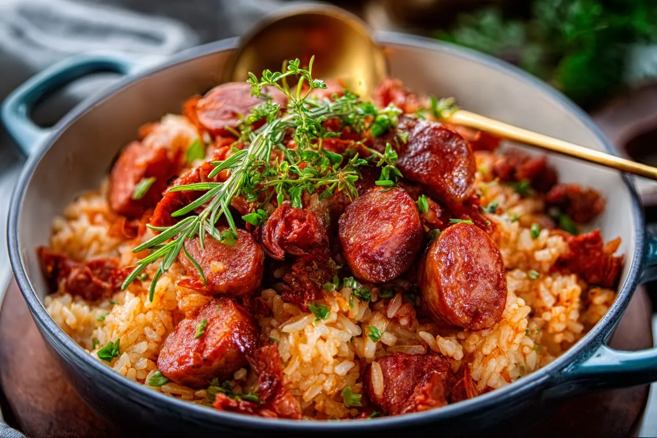 Smoked Sausage Rice Bowl