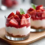 Strawberry Dessert Cups (No Bake)