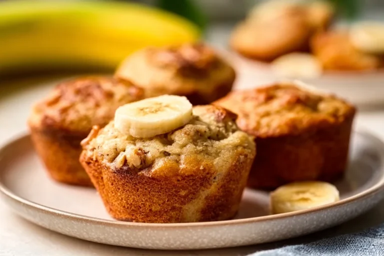 3-Ingredient Banana Bread Muffins