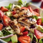 Balsamic Strawberry Chicken Salad