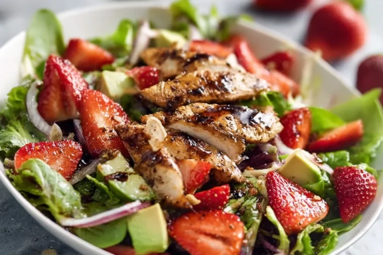 Balsamic Strawberry Chicken Salad