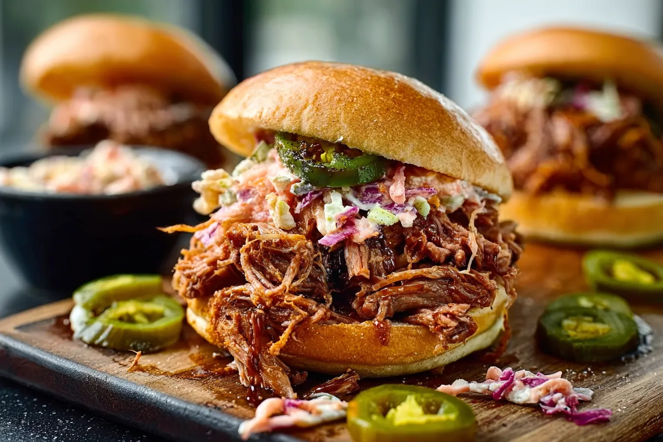 BBQ Ranch Pulled Pork Sandwiches