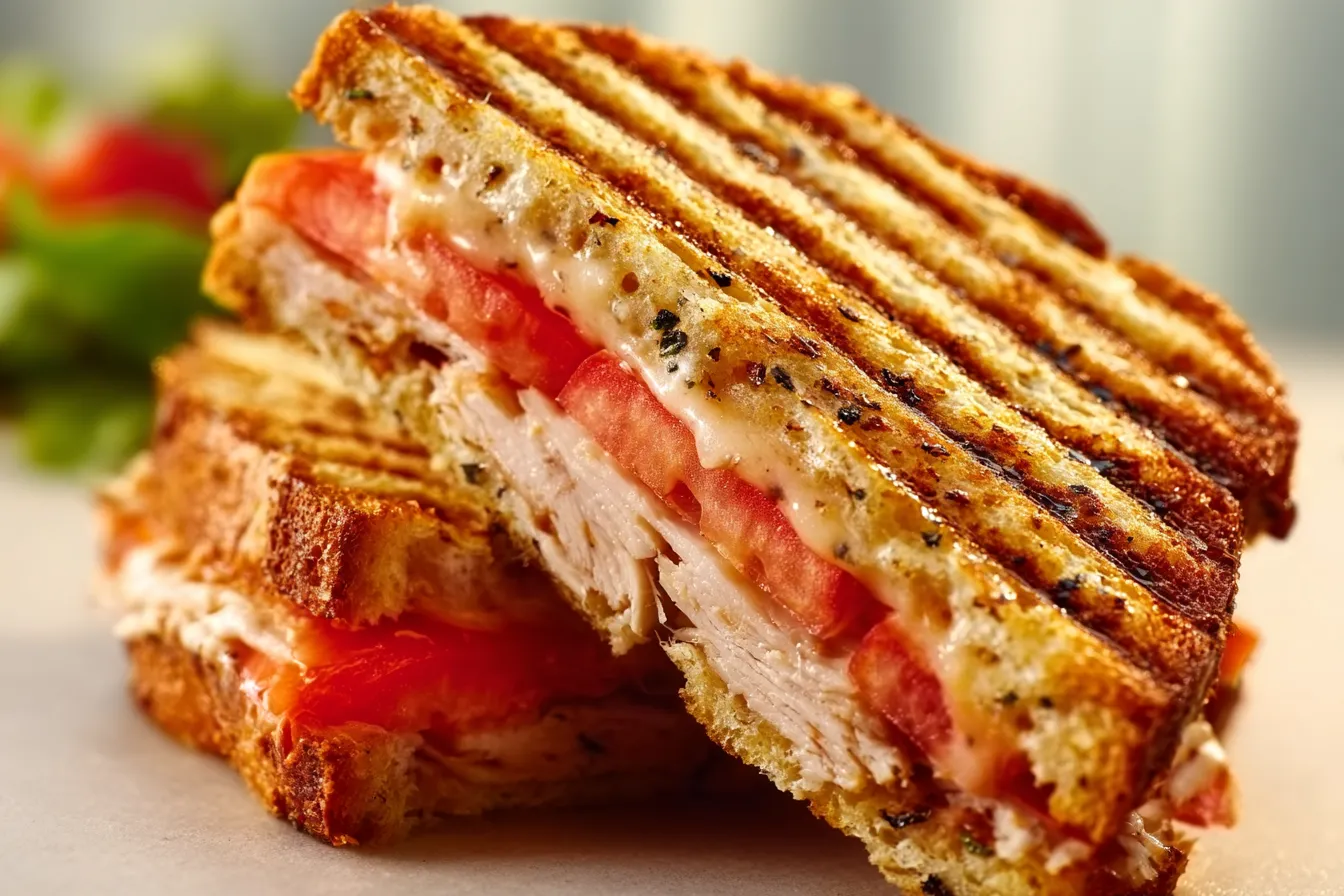 BBQ Ranch Turkey Panini