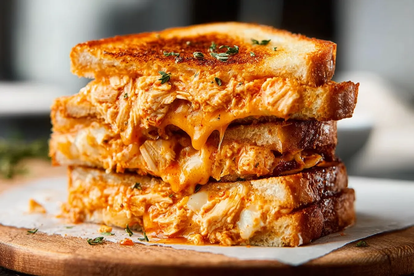Buffalo Chicken Grilled Cheese