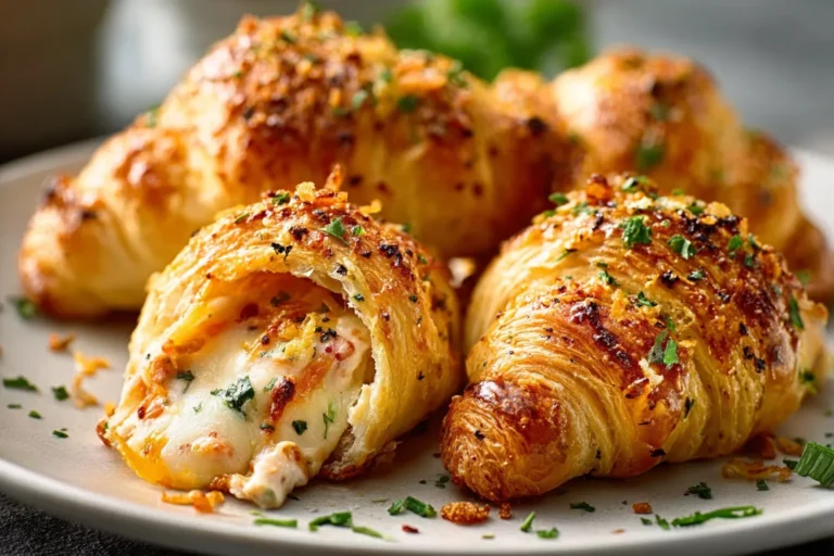 Cheesy Chicken Stuffed Crescent Rolls
