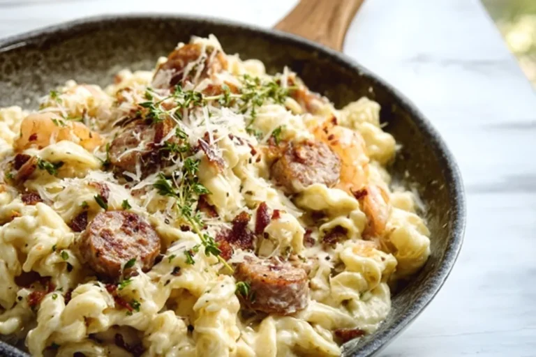 Creamy Cauliflower Alfredo with Italian Sausage