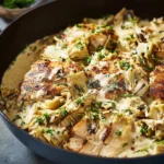 Creamy Chicken & Artichoke Skillet