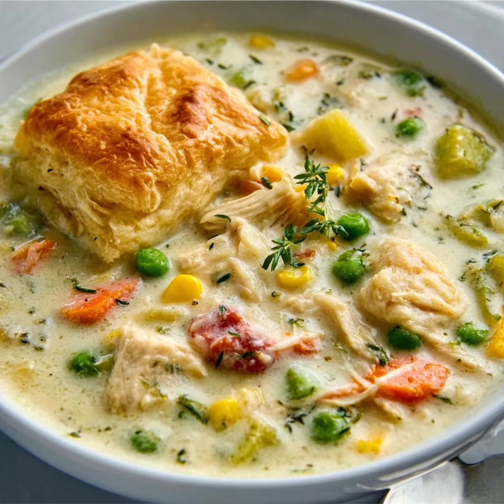 Creamy Chicken Pot Pie Soup