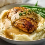 Creamy Garlic Chicken with Mashed Potatoes