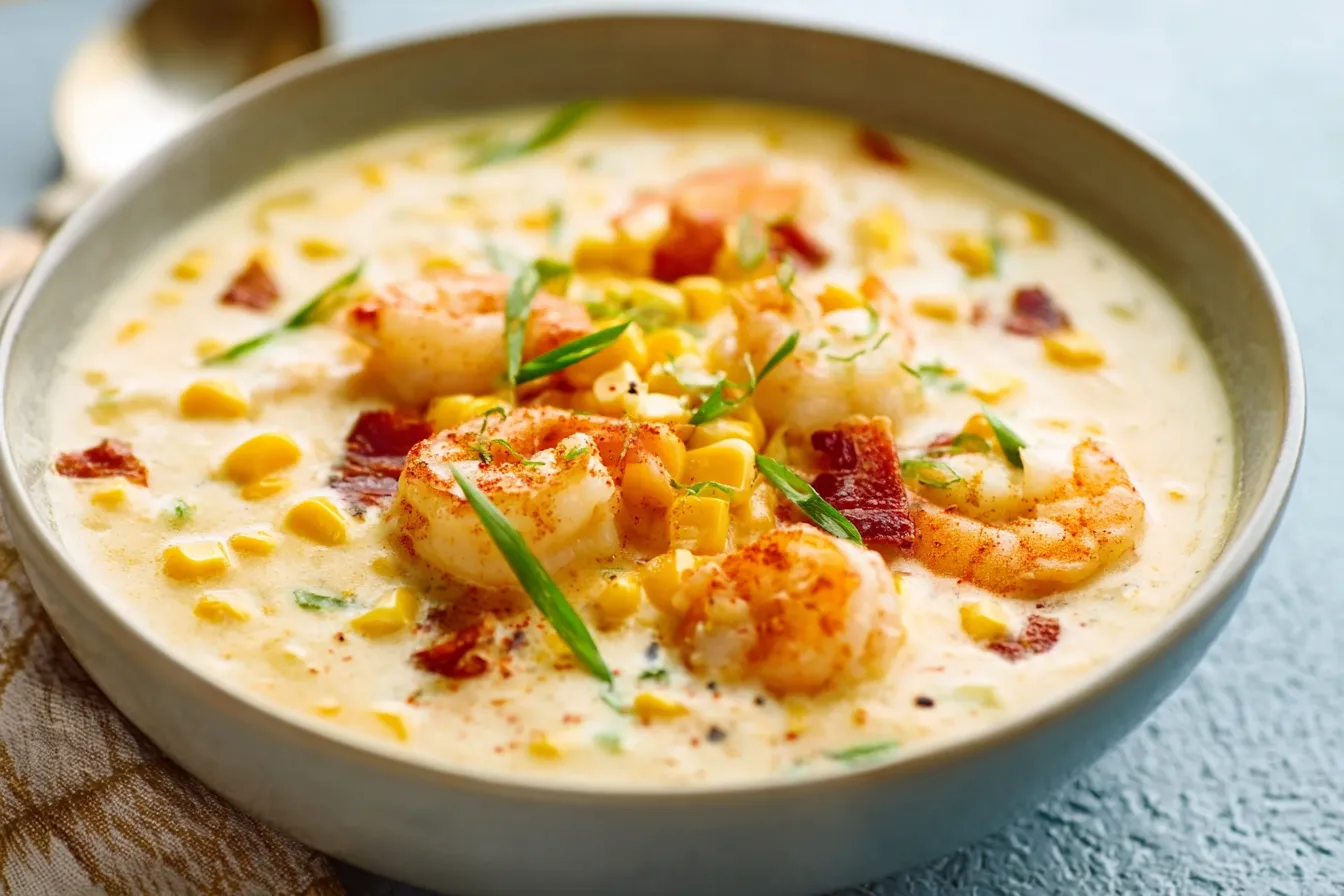 Creamy Seafood Chowder with Shrimp and Corn