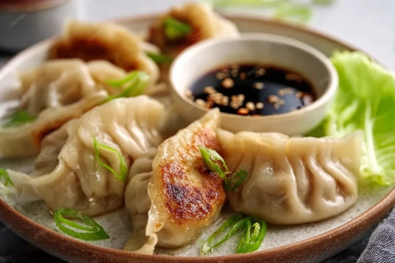 Crispy Bottom Cabbage & Pork Dumplings