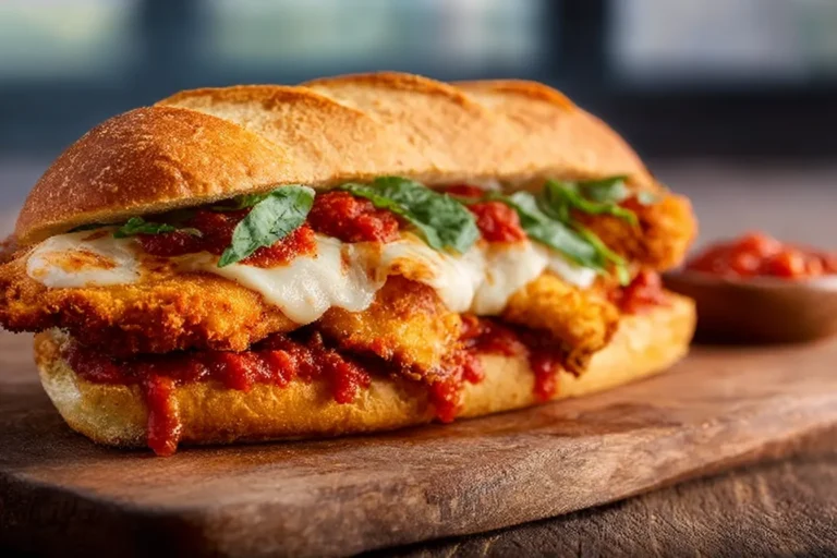 Crispy Chicken Parmesan Sandwich