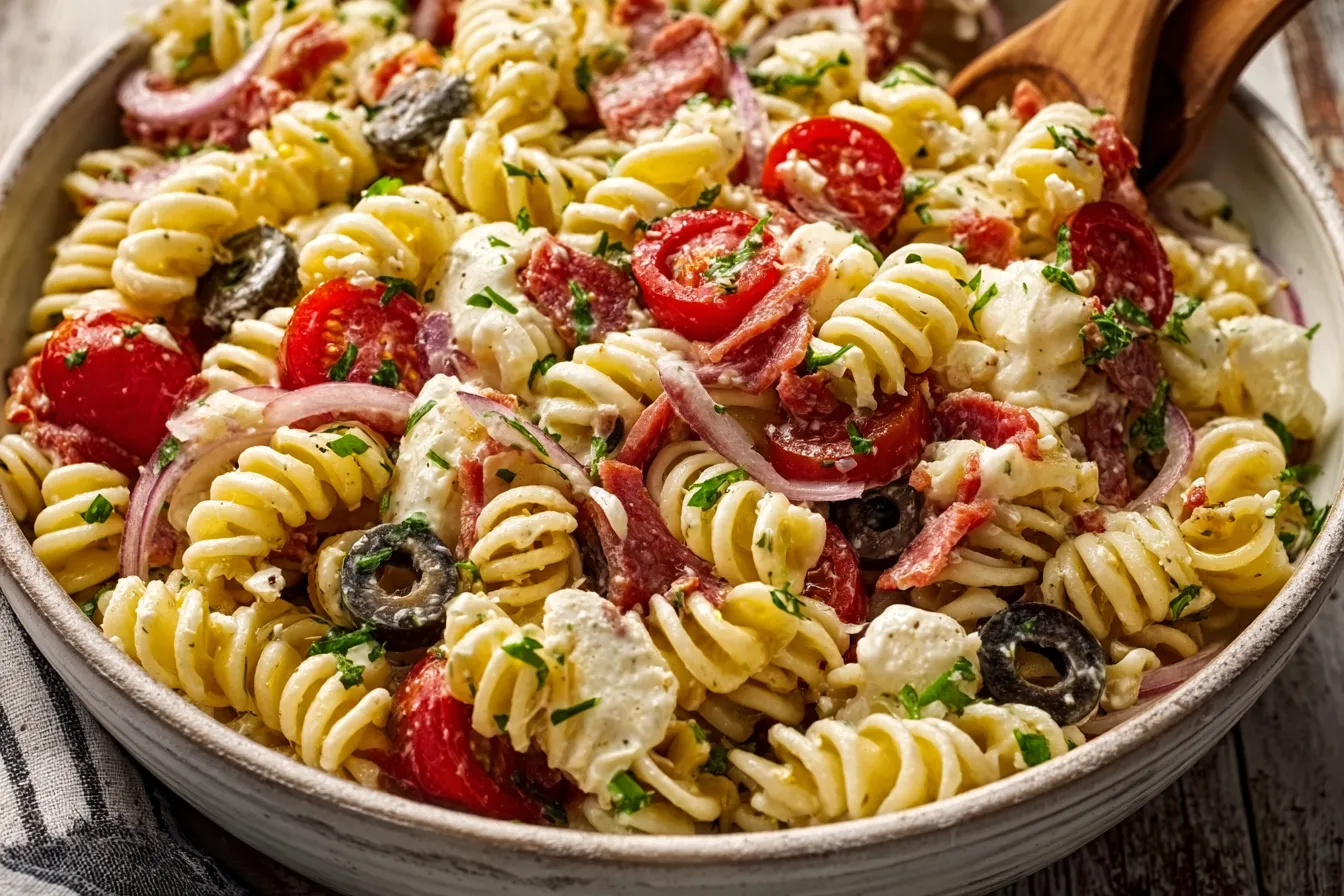 Easy Italian Pasta Salad for Memorial Day