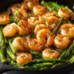 Garlic Butter Shrimp and Asparagus Skillet