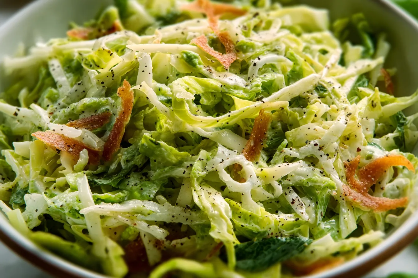 Green Goddess Shredded Cabbage Salad
