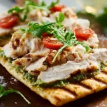 Grilled Turkey & Pesto Flatbread