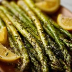 Healthy Lemon Herb Roasted Asparagus