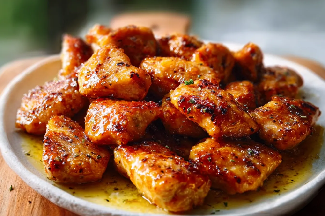 Honey Butter Glazed Chicken Bites