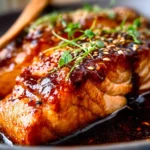 Honey Soy Baked Salmon (Sticky Glaze)