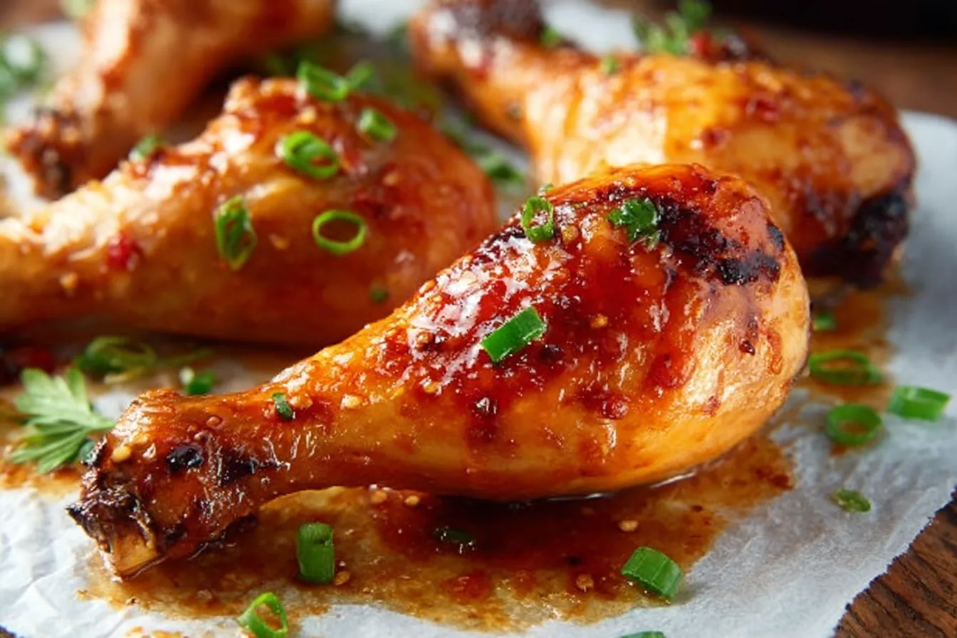 Honey Soy Glazed Baked Chicken Legs