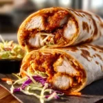 Hot Honey Chicken & Cabbage Slaw Wrap