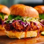 Hot Honey Fried Chicken Sliders