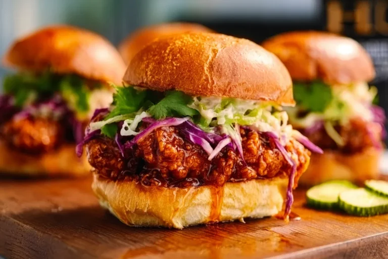 Hot Honey Fried Chicken Sliders