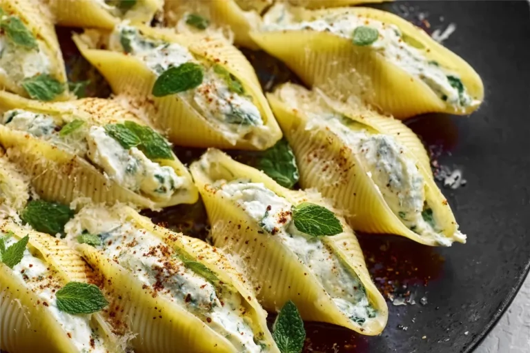 Lemon Basil Ricotta Stuffed Shells